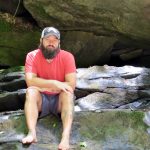 Jonathon Engels on Connestee Trail in the Blue Ridge Mountains NC