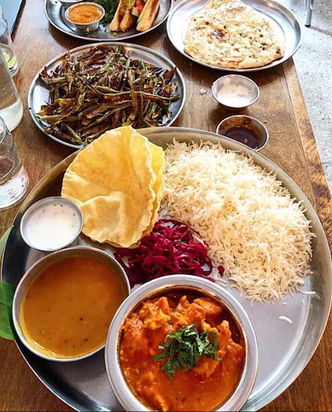 Dinner at Chai Pani in Asheville NC