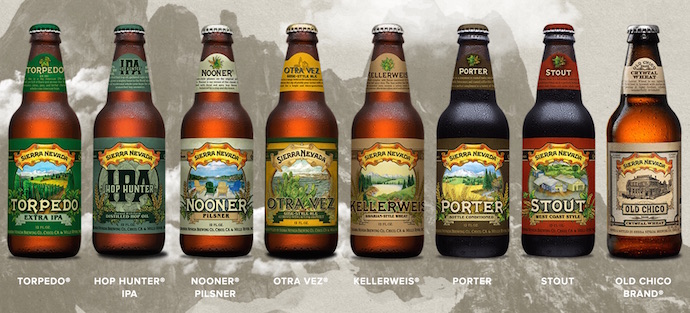 Varieties of Sierra Nevada Beers
