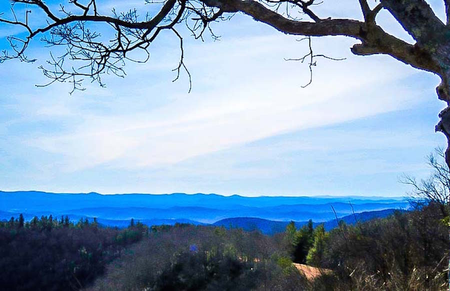 Blue Ridges of Mountains in Doughton Park, NC
