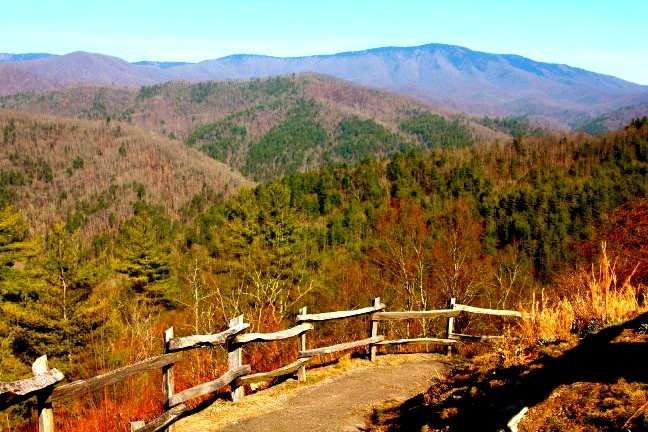 Scenic Overlook of the Cataloochee Valley in Great Smoky Mountains National Park