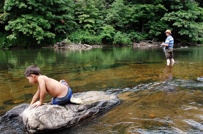 Fishing at New River State Park