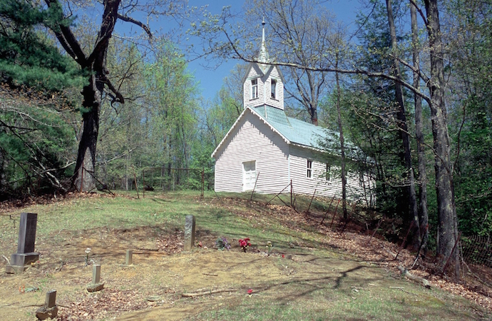 Little Cataloochee Church in Great Smoky Mountains National Park