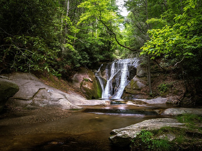 Widow Creek Falls at Stone Mountain State Park, NC 