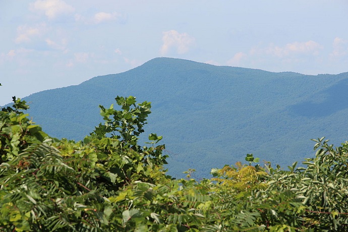 Grassy Mountain viewed from the Cohutta Overlook - north georgia hiking trails