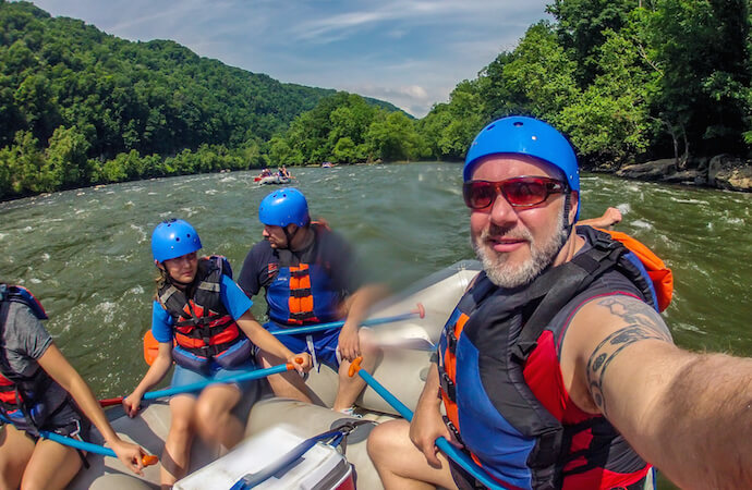 Rafting New River Gorge Selfie