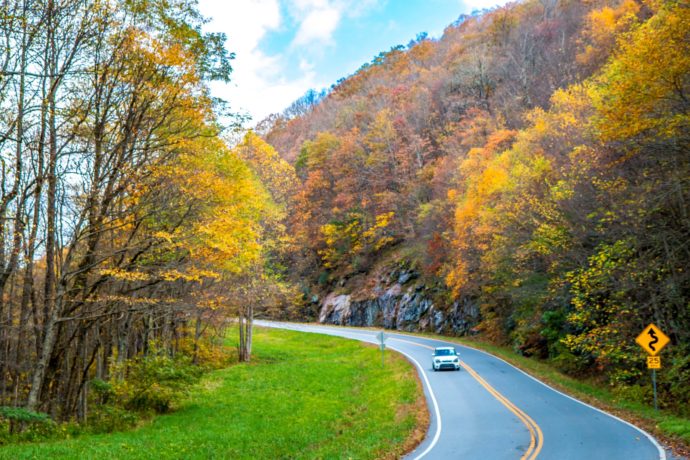 Blue Ridge Mountains GA - Richard B Russell Scenic Hwy near Helen Ga