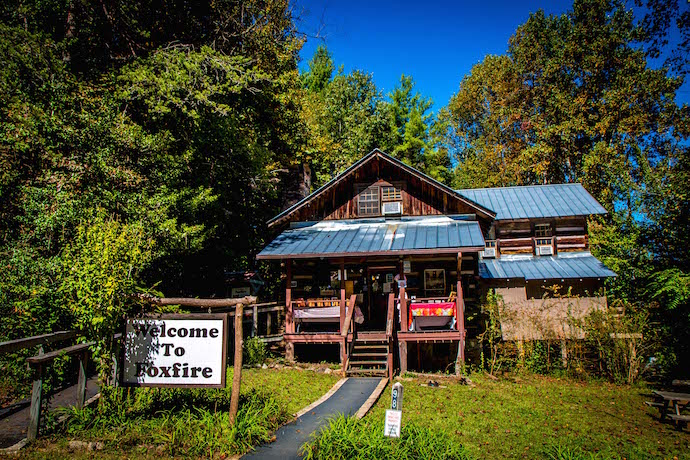 Exterior photo of Foxfire Museum & Heritage Center in Clayton GA