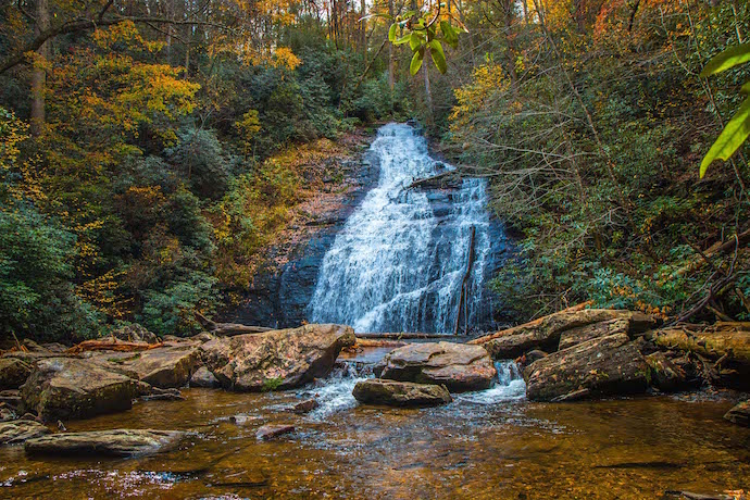 Upper Helton Creek Falls in Blairsville GA