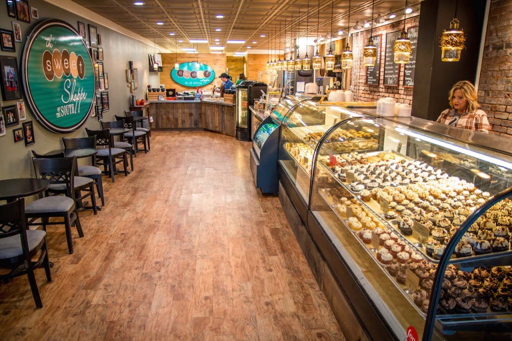 Interior of Sweet Shoppe Bakery in Blue Ridge GA
