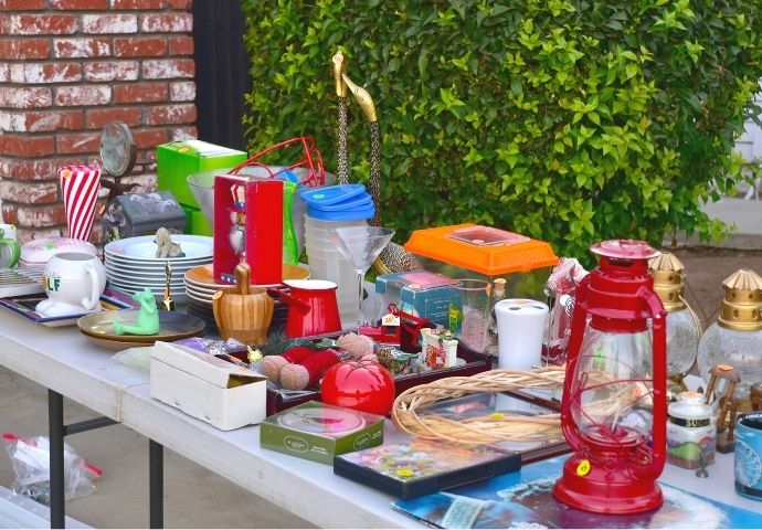 Yard sale via Canva