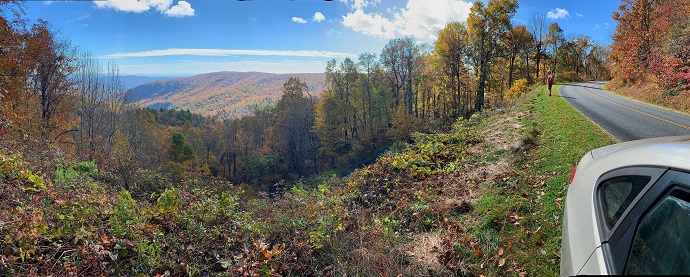 Driving the Blue Ridge Parkway in Fall 