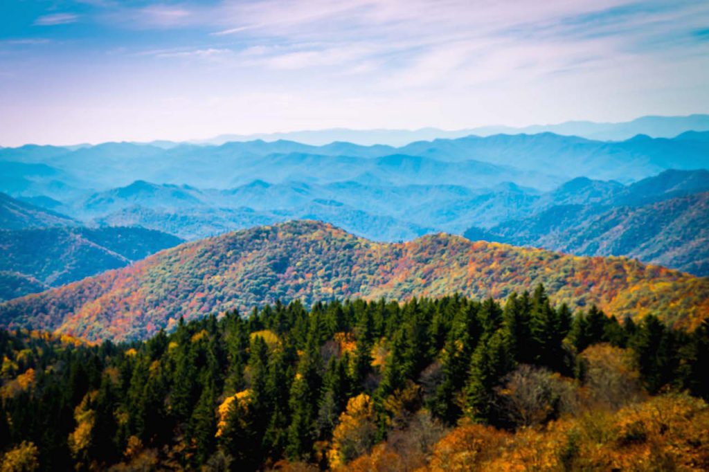 Cowee Mountains Overlook on Blue Ridge Parkway