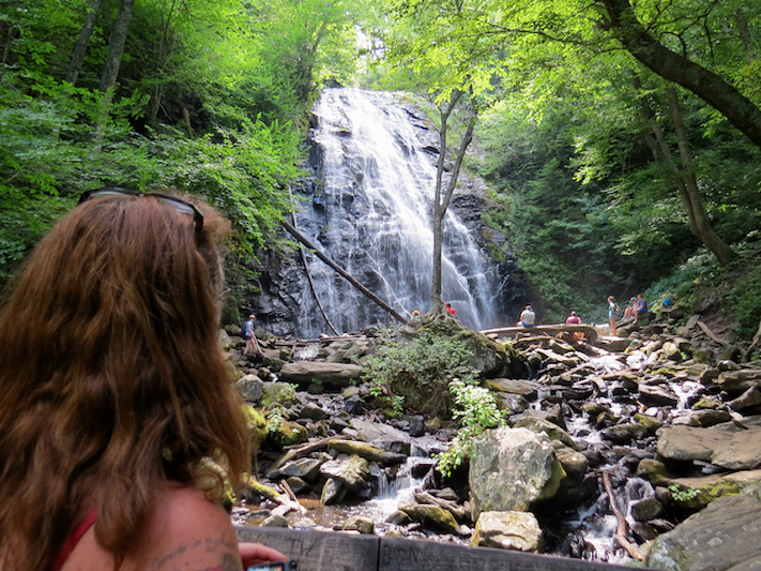 How to Get to Crabtree Falls - Crabtree Falls from the Bridge