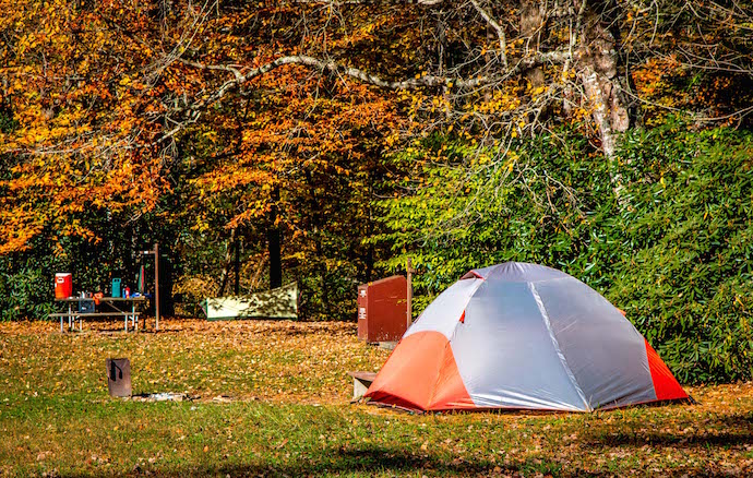 Linville Falls Campgrounds on the Blue Ridge Parkway NC