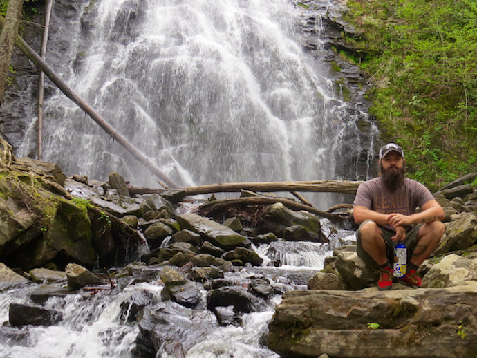 How to Get to Crabtree Falls - Sitting Rocks below Crabtree Falls