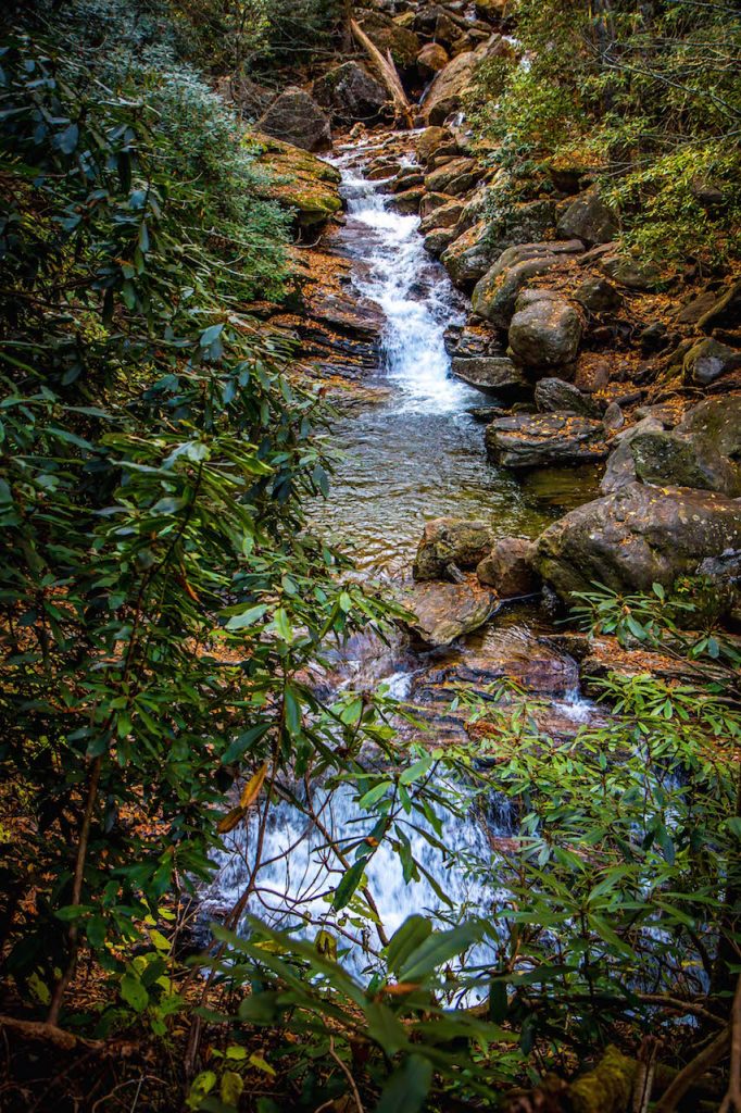Skinny Dip Falls on the Blue Ridge Parkway