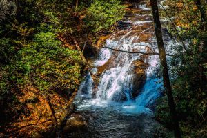 Small Cascades at Dukes Creek Falls near Helen GA