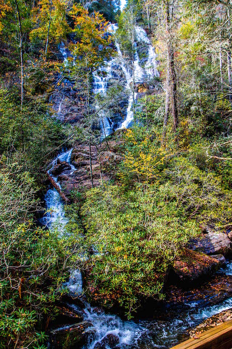 Dukes Creek Falls in Helen GA