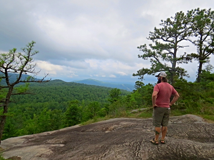 Top of Cedar Mountain in Dupont State Recreational Forest