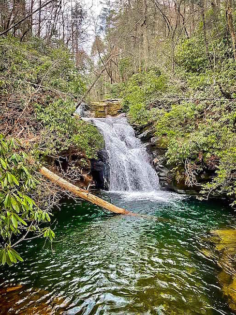 Blue Hole Falls near Helen GA