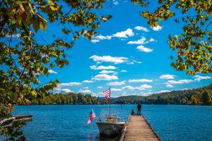 Fisherman at Moccasin Creek State Park in Clarksville, GA