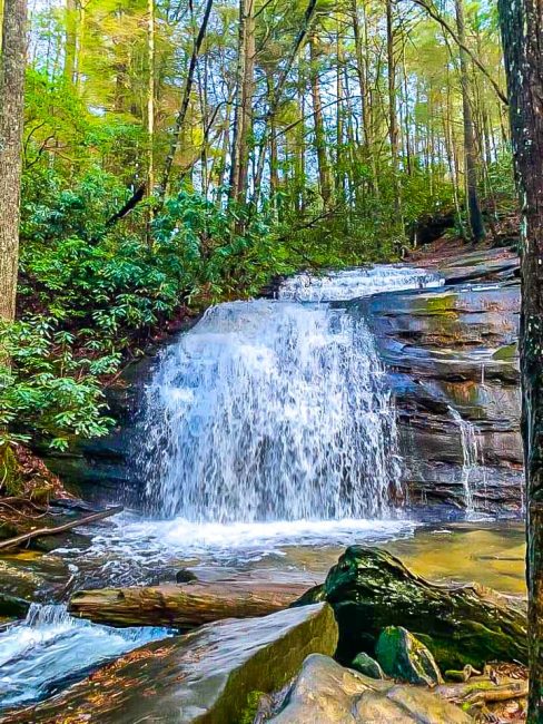 Long Creek Falls in Blue Ridge GA