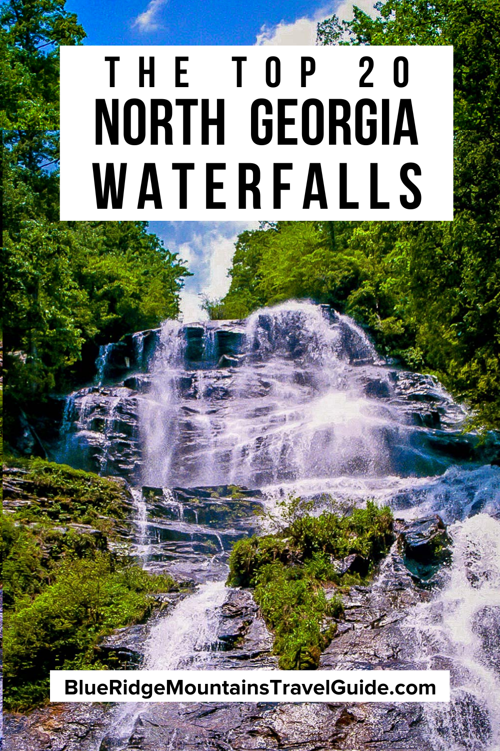 Guide to the 20 Best North Georgia Waterfalls, including directions on how to get to them! | waterfalls near helen ga | waterfalls near blue ridge ga | waterfalls near blue ridge georgia | waterfalls near dahlonega ga | waterfall hikes in north georgia | waterfall georgia | waterfalls georgia | waterfalls near ellijay ga | waterfalls near blairsville ga| waterfalls in georgia | falls in north georgia | ga waterfalls | north ga waterfalls