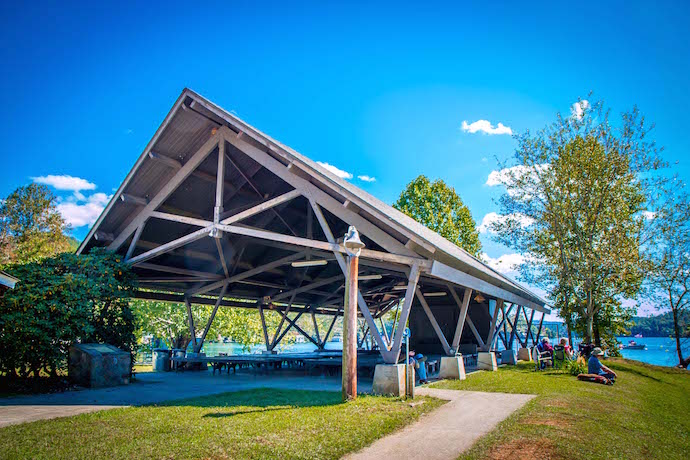 Picnic Pavilion at Moccasin Creek State Park