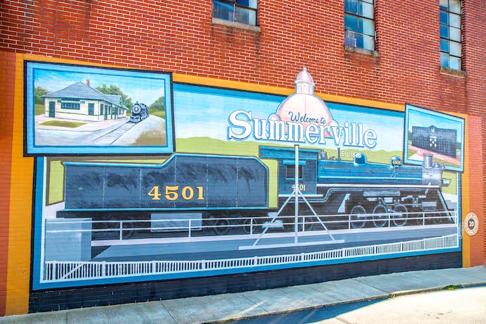 Welcome to Summerville GA Mural photo by Bret Love & Mary Gabbett