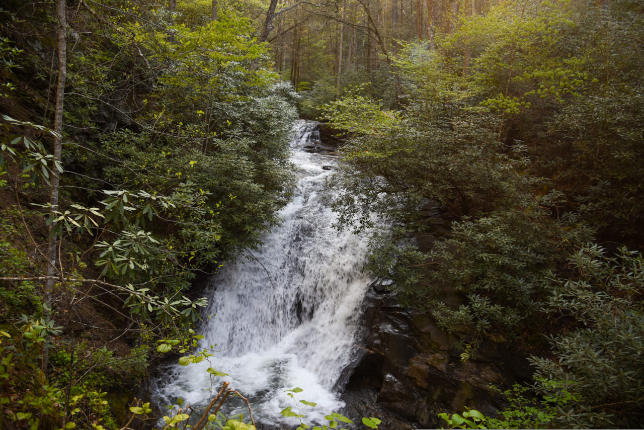 Sea Creek Falls in Suches GA, one of the best waterfalls near Blue Ridge)