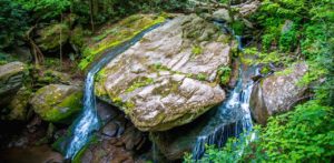 Otter Falls Trail near Banner Elk and Boone NC