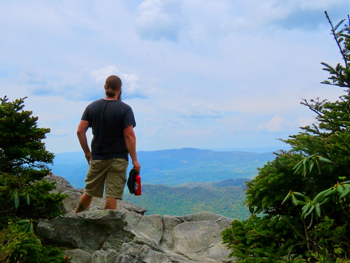 hiking North Carolina mountains - Watauga View at Grandfather Mountain Trail