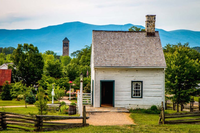 Historic House in Shenandoah Heritage Village in Luray VA