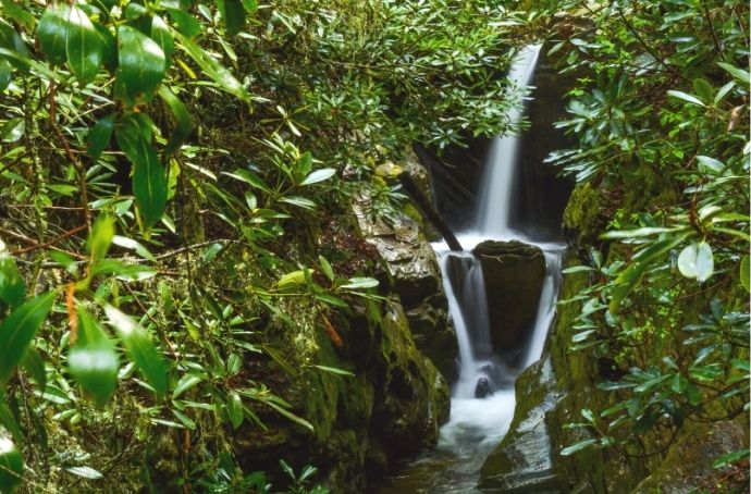 Druggers Creek Falls along the Blue Ridge Parkway 