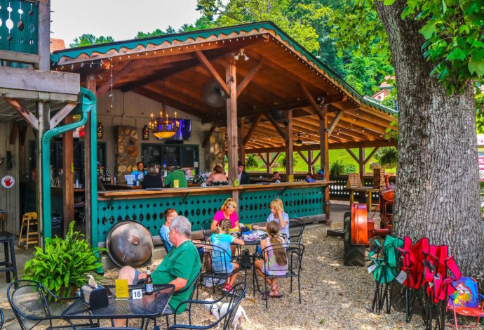Patio at Betty's Country Store in Helen GA