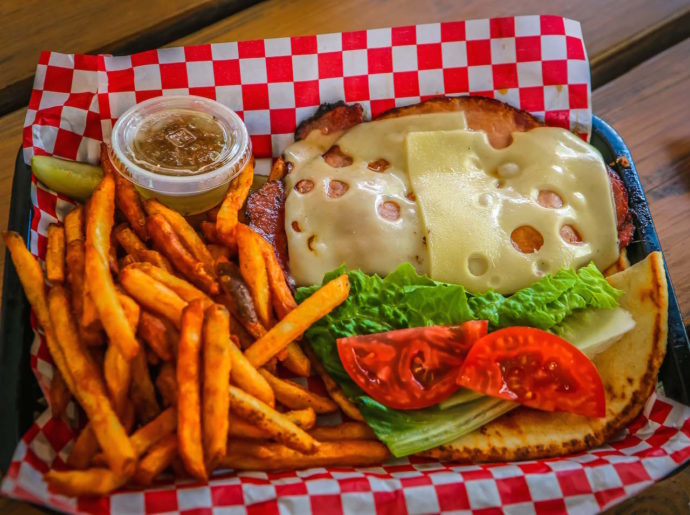 Reuben Sandwich at Cafe International in Helen GA