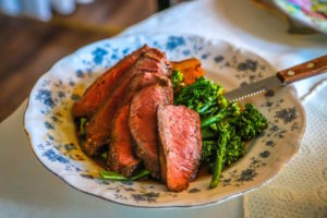 Steak at Bernie's Restaurant in Helen GA