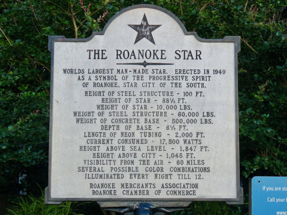 Mill Mountain & The Roanoke Star - History