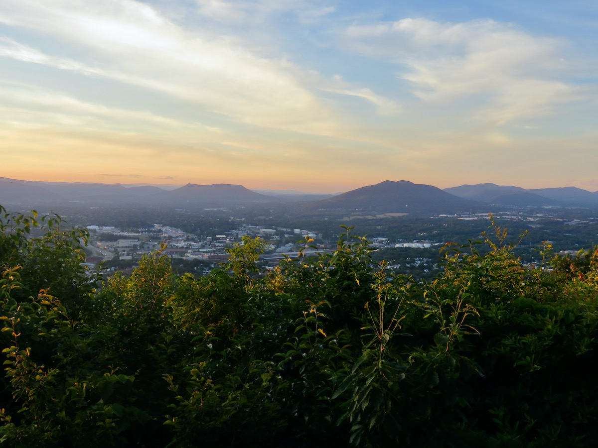 Mill Mountain & the Roanoke Star - View of Roanoke Valley