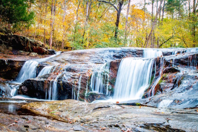 Falls/Allatoona Falls at Olde Rope Mill Park in Woodstock GA