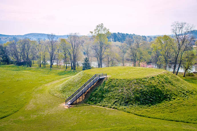 Mound B at the Etowah Indian Mounds in Cartersville GA