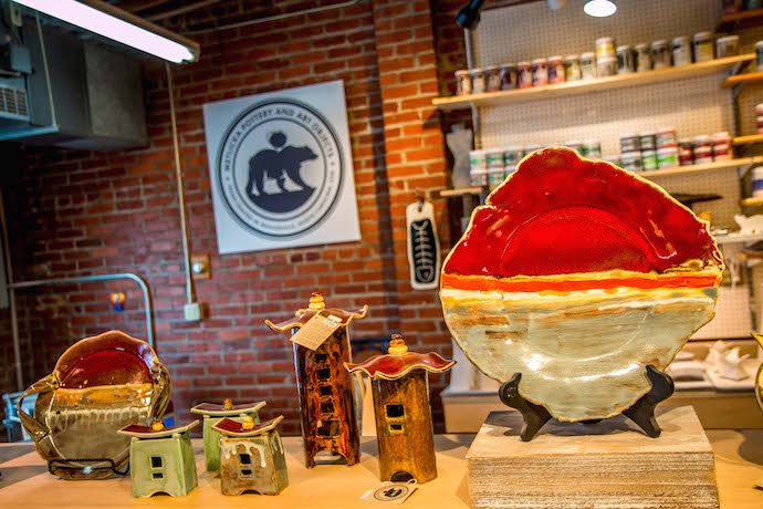 Pottery at Artisans on Main in Downtown Weaverville NC