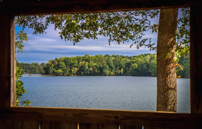 Amphitheater view of Smith Mountain Lake State Park