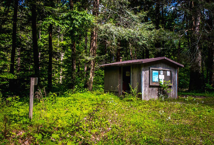 Restroom at the Upper Chattahoochee River Campground
