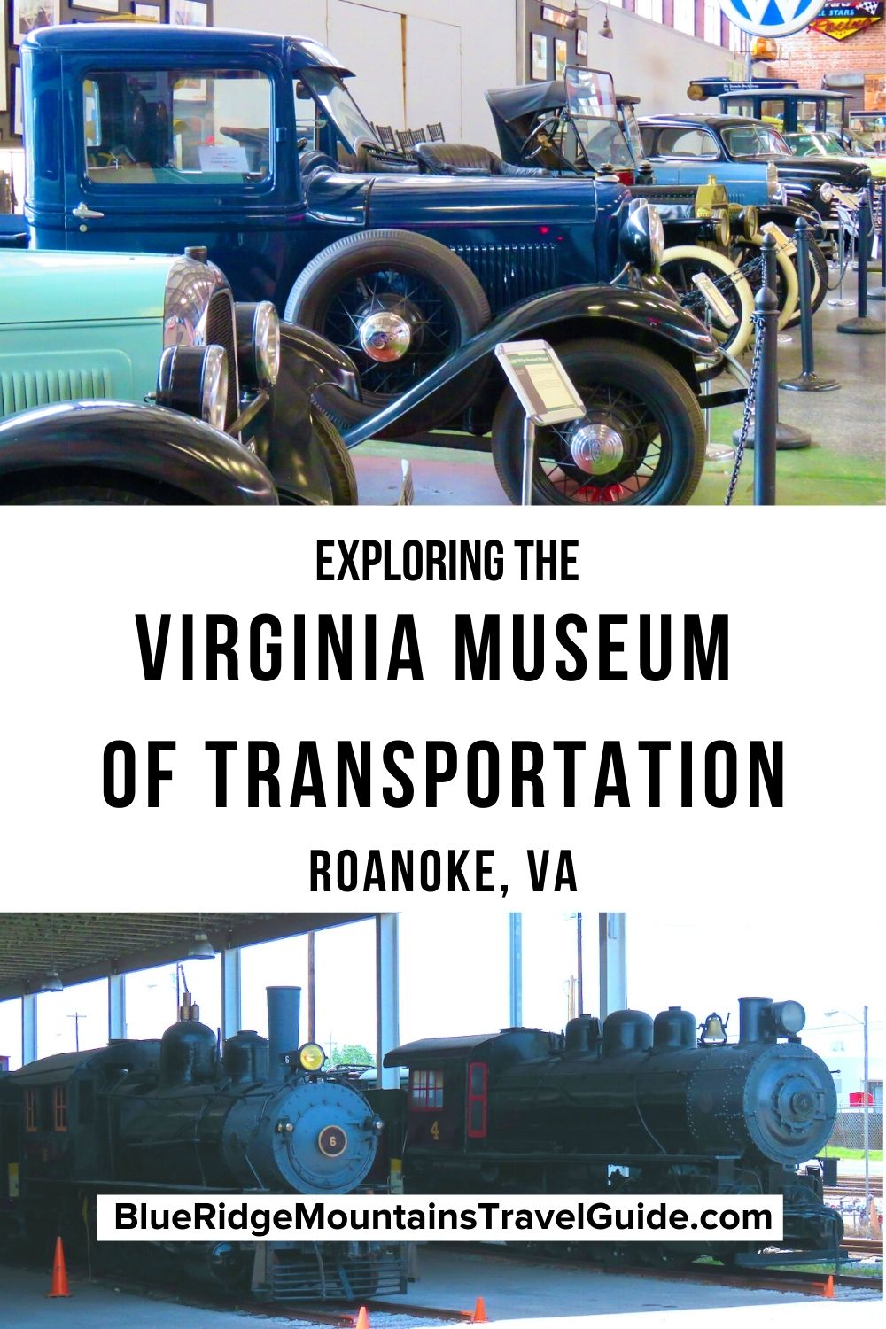 Visiting the Virginia Museum of Transportation in Roanoke, VA - see vintage cars, a rocket ship and climb aboard old trains & planes! | museums in virginia | va transportation museum | roanoke museum | roanoke transportation museum | transportation museum roanoke va |roanoke train museum | train museum roanoke va | museum of transport | virginia museum of transportation roanoke va | roanoke railroad museum