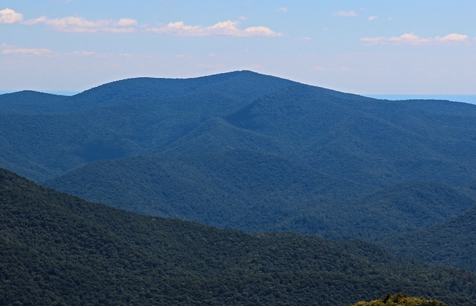 Appalachian trail in Georgia -Tray Mountain viewed from Brasstown Bald