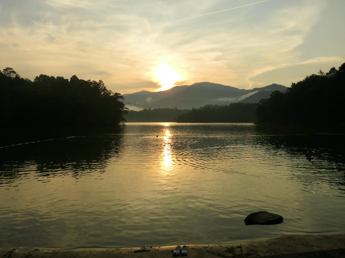 Things to do in North Carolina mountains - Cheoah Point Beach in the Nantahala National Forest