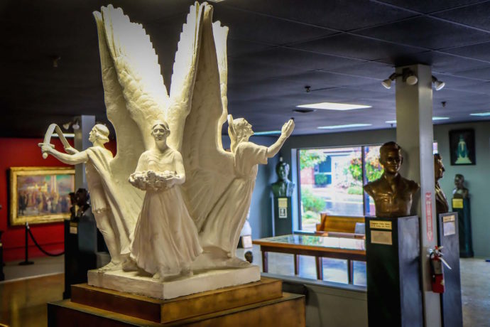 Four Freedoms Sculpture at the Russell Museum in Waynesboro Virginia