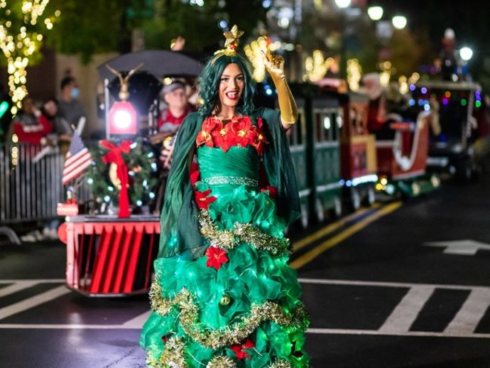 Atlantic Station - Lighting of the Station Christmas Lights in Atlanta